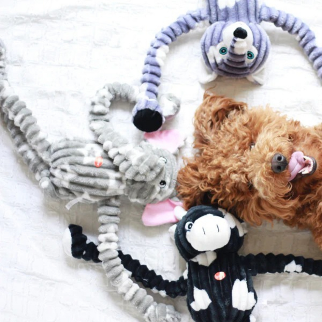 Patchwork Pet Ellie Elephant Plush Dog Toy