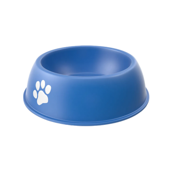 Blue Plastic Bowl for Dog and Cat Food
